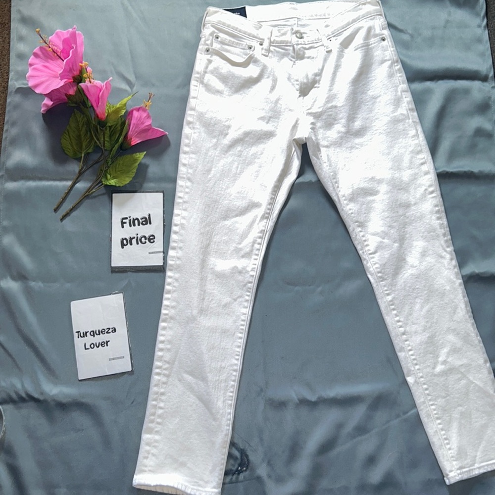 Abercrombie & Fitch white Jean men size W29 L30